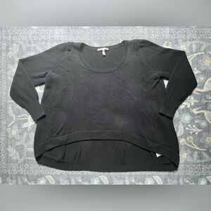 Victoria’s Secret black high low slouchy tent sweater
